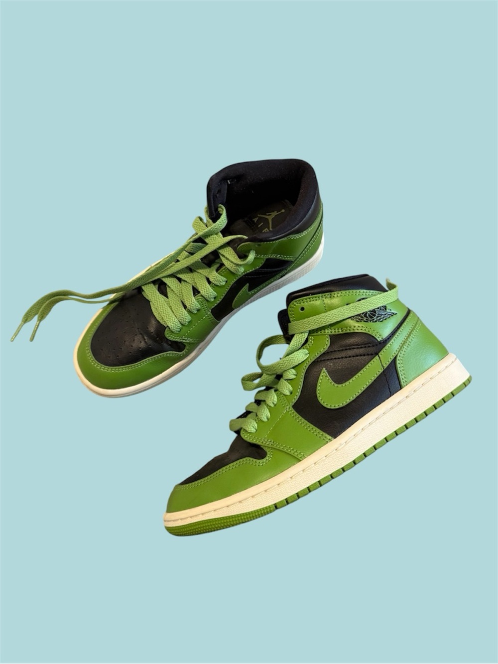 Nike Air Jordan 1 Mid Green/Black womans  Sneakers